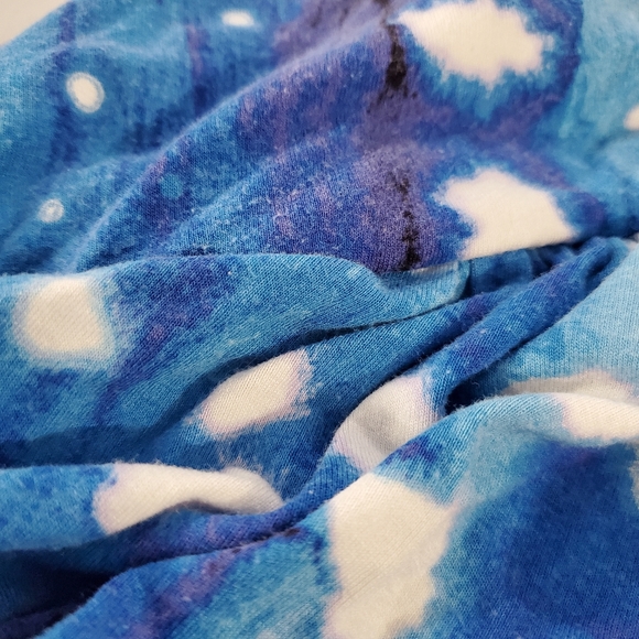 Cynthia Rowley Flowey Blue Tie Dye Mini Dress Size Small - Picture 6 of 7